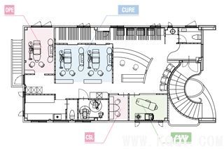 日本小型牙科诊所设计平面图